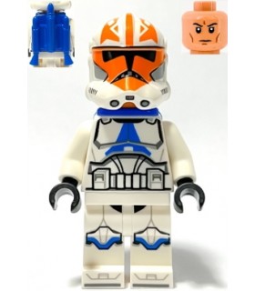 Clone Trooper, 501st Legion, 332nd Company (Phase 2) - Helmet with Holes and Togruta Markings, Blue Jet Pack