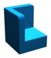 Blue Panel 1 x 1 x 1 Corner