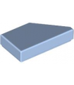 Bright Light Blue Tile, Modified 1 x 2 Wedge Left