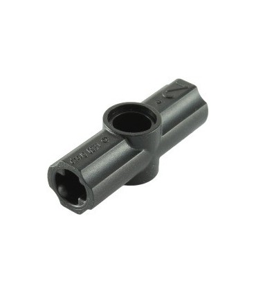 Black Technic, Axle and Pin Connector Angled N2 - 180 degrees