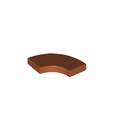 Dark Orange Tile, Round Corner 2 x 2 Macaroni