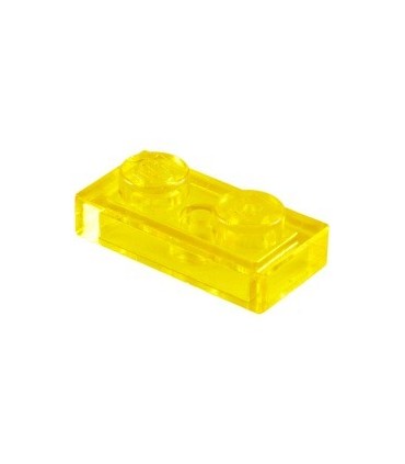 Trans-Yellow Plate 1 x 2