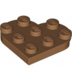 Medium Nougat Plate, Round 3 x 3 Heart
