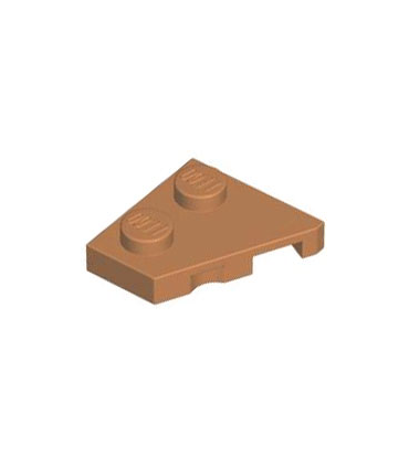 Medium Nougat Wedge, Plate 2 x 2 Left