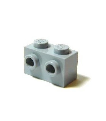 Light Bluish Gray Brick, Modified 1 x 2 with Studs on 1 Side
