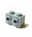 Light Bluish Gray Brick, Modified 1 x 2 with Studs on 1 Side