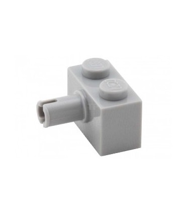 Light Bluish Gray Brick, Modified 1 x 2 with Pin