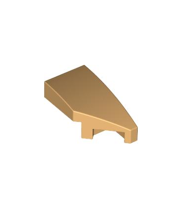 Medium Tan Wedge 2 x 1 x 2/3 Right