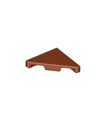 Reddish Brown Tile, Modified 2 x 2 Triangular
