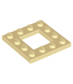 Tan Plate, Modified 4 x 4 with 2 x 2 Open Center