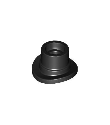 Black Minifigure, Top Hat with Small Pin and Open Top