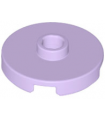 Lavender Tile, Round 2 x 2 with Open Stud