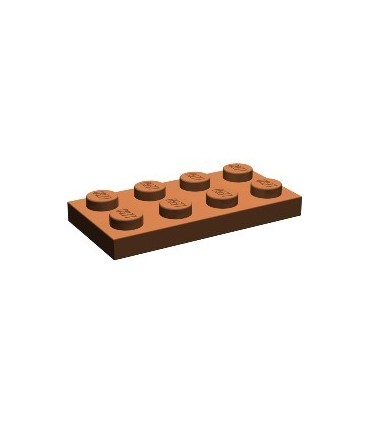Reddish Brown Plate 2 x 4