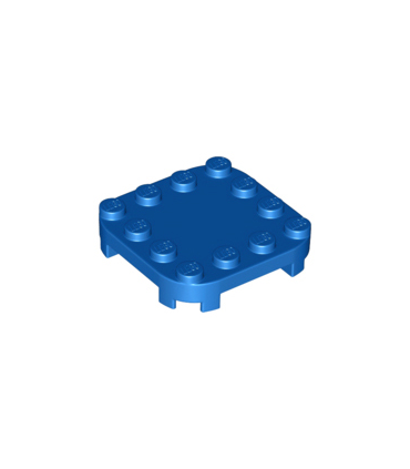 Blue Plate, Modified 4 x 4 with Rounded Corners and 4 Feet