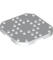 White Plate, Modified 8 x 8 with Rounded Corners and 4 Feet