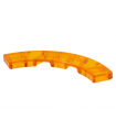 Trans-Orange Tile, Round Corner 4 x 4 Macaroni