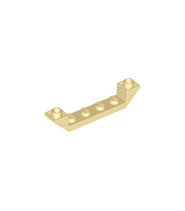 Tan Slope, Inverted 45 6 x 1 Double with 1 x 4 Cutout