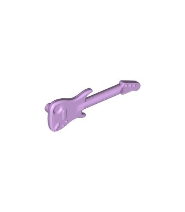 Lavender Minifigure, Utensil Musical Instrument, Guitar Electric