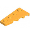Bright Light Orange Wedge, Plate 4 x 2 Left