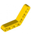 Yellow Technic, Liftarm, Modified Bent Thick 1 x 7 (4 - 4)