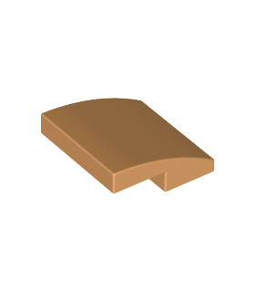 Medium Nougat Slope, Curved 2 x 2 x 2/3