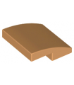 Medium Nougat Slope, Curved 2 x 2 x 2/3