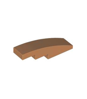 Medium Nougat Slope, Curved 4 x 1