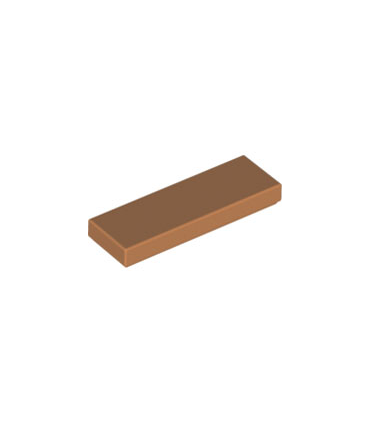 Medium Nougat Tile 1 x 3