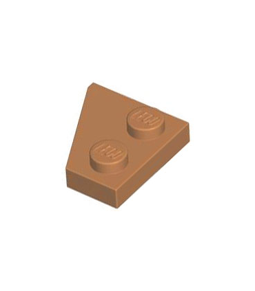 Medium Nougat Wedge, Plate 2 x 2 Right