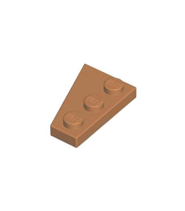 Medium Nougat Wedge, Plate 3 x 2 Right