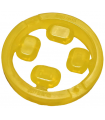 Trans-Yellow Rock Faceted with Small Pin (Infinity Stone), 4 on Sprue