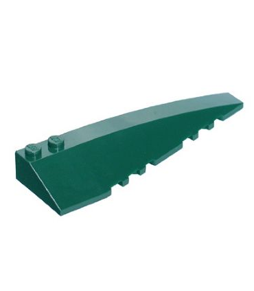 Dark Green Wedge 10 x 3 Right