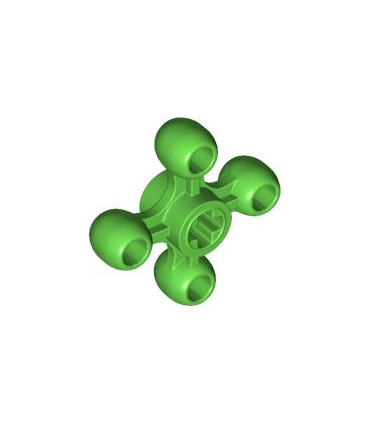 Bright Green Technic Knob Cog / Gear / Wheel with Axle Hole (+ Orientation)