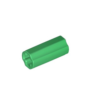 Green Technic, Axle Connector 2L (Smooth with x Hole + Orientation)