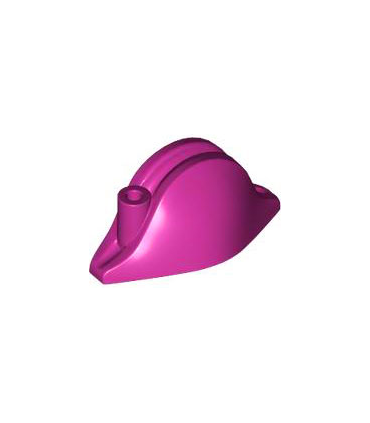 Magenta Minifigure, Headgear Hat, Pirate Bicorne