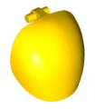Yellow Large Figure Armor, Round, Smooth with Bar Handle - Free Ends