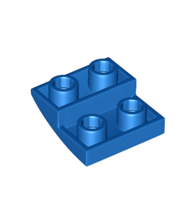 Blue Slope, Curved 2 x 2 x 2/3 Inverted