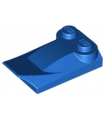 Blue Slope, Curved 3 x 2 x 2/3 with 2 Studs, Wing End