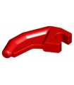 Red Barb / Claw / Horn / Tooth with Clip, Angled