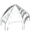 White Spider Web Conical with Bar Ends and Bar Holders - Flexible Rubber