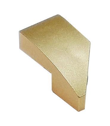 Metallic Gold Wedge 2 x 1 x 2/3 Left