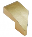 Metallic Gold Wedge 2 x 1 x 2/3 Left