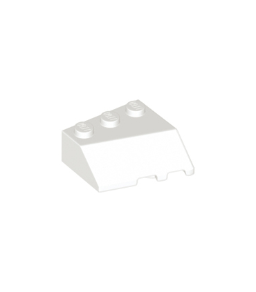 White Wedge 3 x 3 Sloped Left
