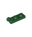 Dark Green Plate, Modified 1 x 2 with Bar Handle on End