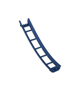 Dark Blue Train, Track Roller Coaster Ramp Large Lower Part, 6 Bricks Elevation