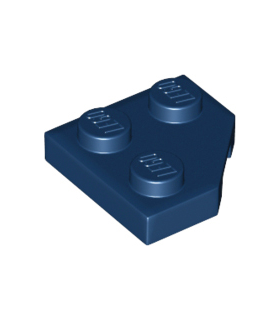 Dark Blue Wedge, Plate 2 x 2 Cut Corner