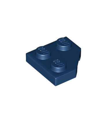 Dark Blue Wedge, Plate 2 x 2 Cut Corner
