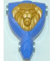 Very Light Bluish Gray Large Figure Torso KK with King Mathias Pattern - Series 2 - Lion Head Relief