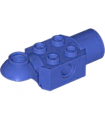 Blue-Violet Technic, Brick Modified 2 x 2 with Pin Hole, Rotation Joint Ball Half Horizontal, and Rotation Joint Socket