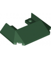 Dark Green Wedge 6 x 4 Cutout (Train Roof) with 5 Large Bottom Tubes